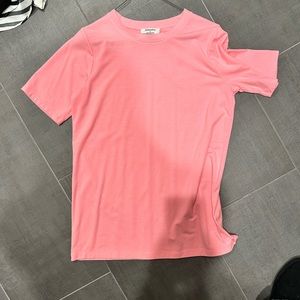 Highlighter pink tee